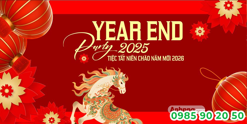 Mẫu backdrop Year end Party 09