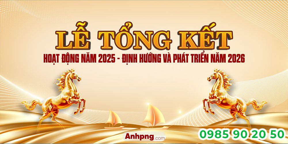 Mẫu backdrop Year end Party 11