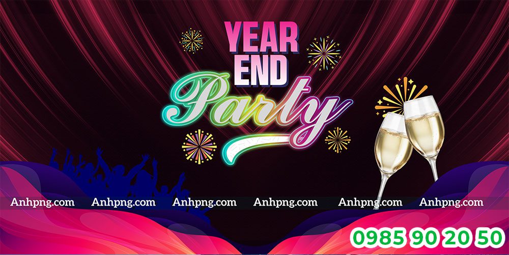 Mẫu backdrop Year end Party 12