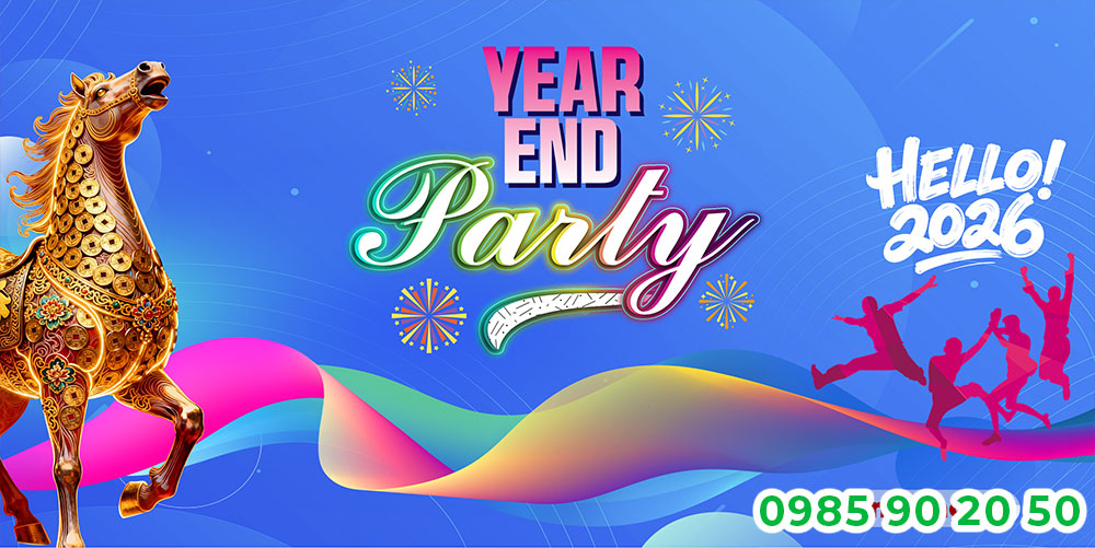Mẫu backdrop Year end Party 15