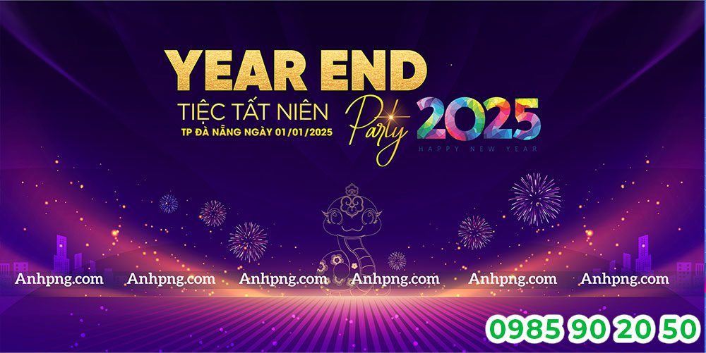 Mẫu backdrop Year end Party 16