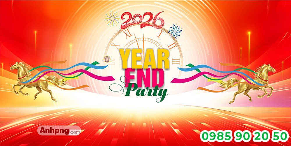 Mẫu backdrop Year end Party 18