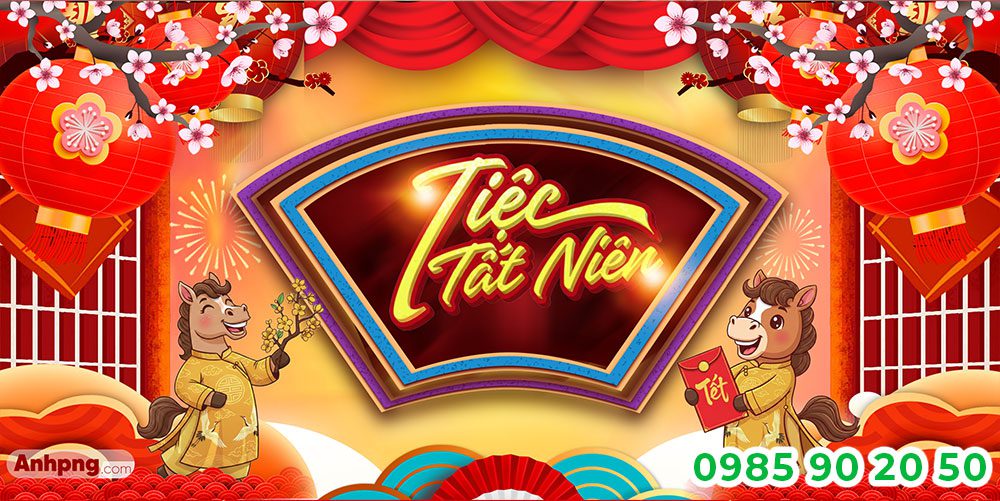 Mẫu backdrop Year end Party 19
