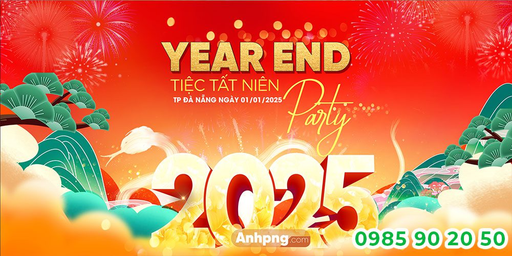 Mẫu backdrop Year end Party 20
