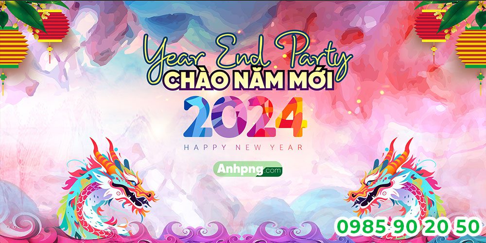 Mẫu backdrop Year end Party 21