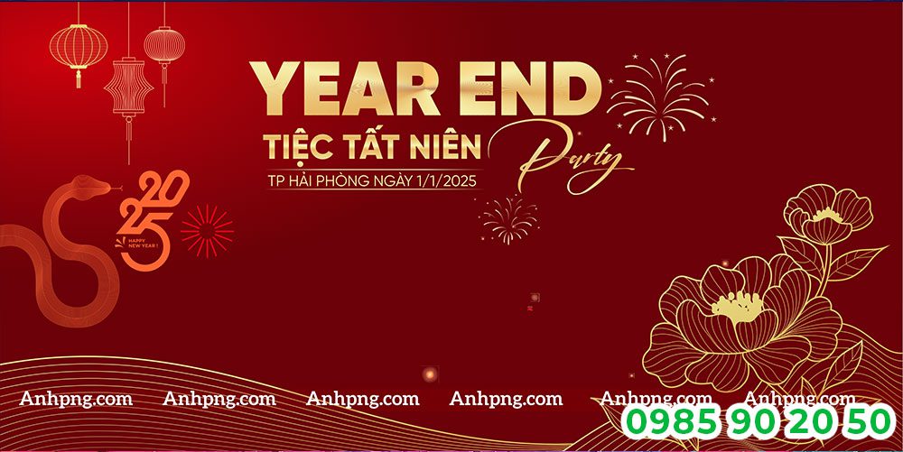 Mẫu backdrop Year end Party 23