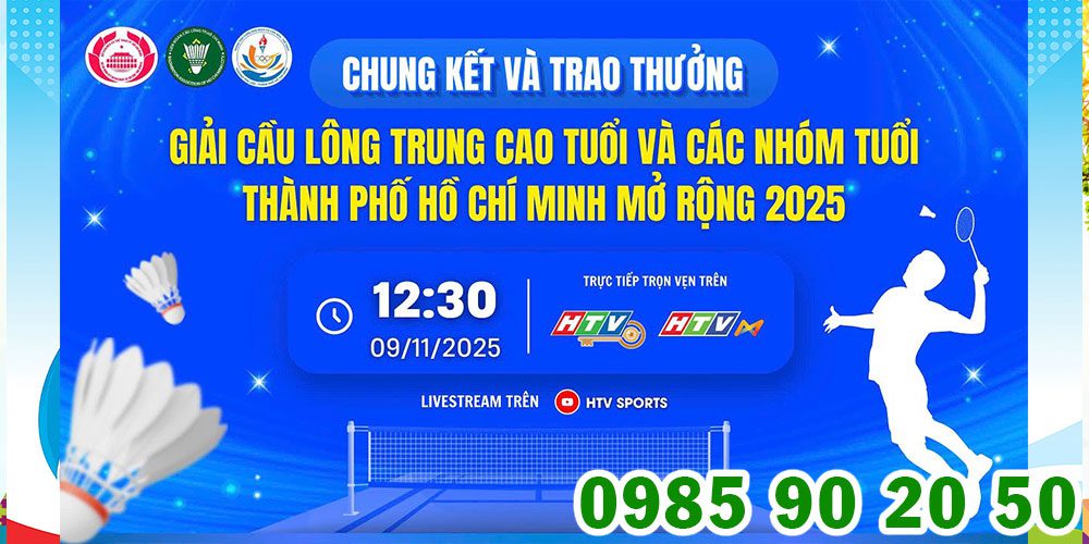 Mẫu backdrop giải cầu lông 05