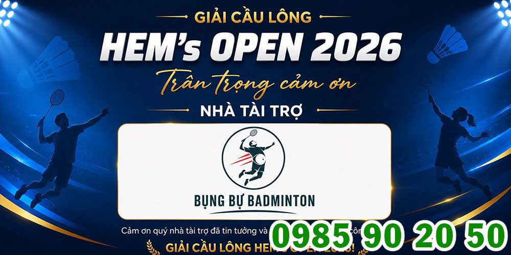Mẫu backdrop giải cầu lông 09