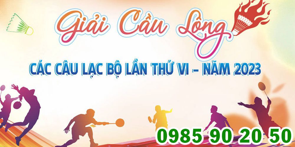 Mẫu backdrop giải cầu lông 10