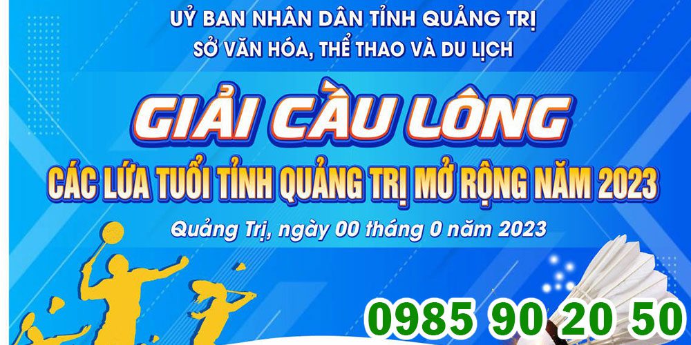 Mẫu backdrop giải cầu lông 11