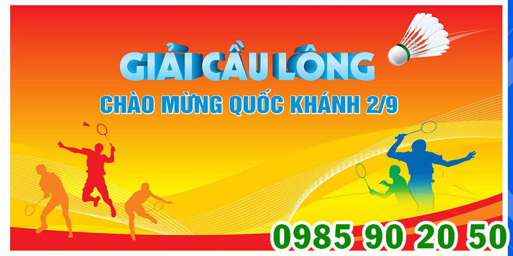 Mẫu backdrop giải cầu lông 12