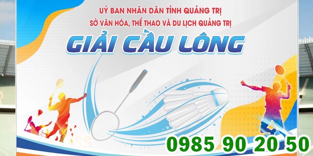 Mẫu backdrop giải cầu lông 17