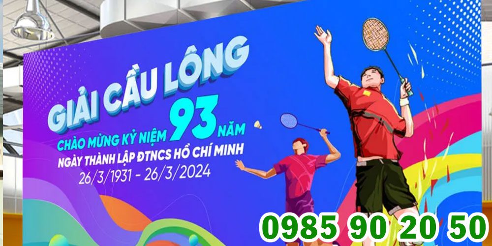 Mẫu backdrop giải cầu lông 18