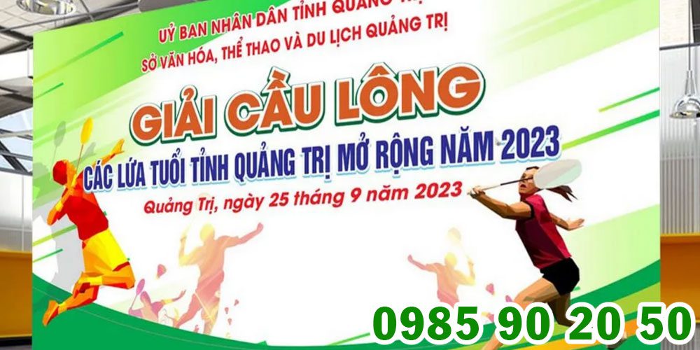 Mẫu backdrop giải cầu lông 19
