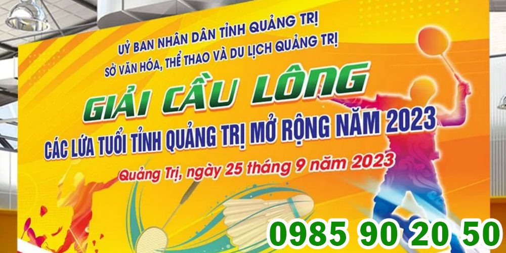 Mẫu backdrop giải cầu lông 20