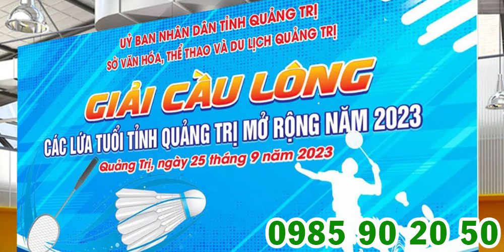 Mẫu backdrop giải cầu lông 21