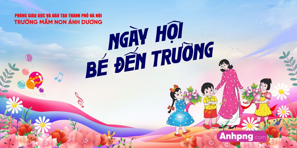 Top 10+ mẫu backdrop khai giảng đẹp mở màn năm học mới Mẫu backdrop khai giảng năm học mới 07