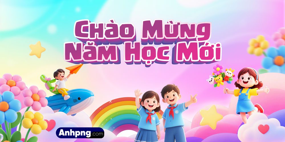 Top 10+ mẫu backdrop khai giảng đẹp mở màn năm học mới Mẫu backdrop khai giảng năm học mới 09
