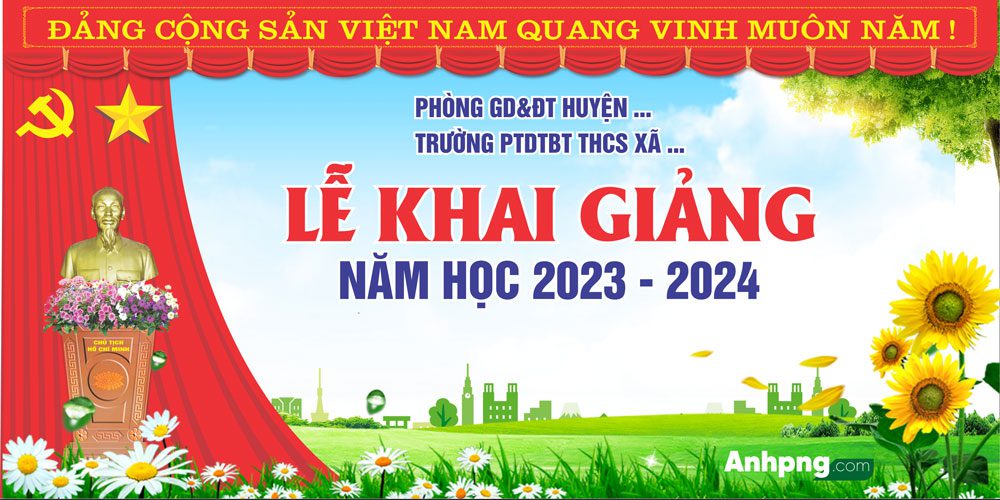Top 10+ mẫu backdrop khai giảng đẹp mở màn năm học mới Việc sử dụng backdrop sẽ giúp ngày khai giảng trở nên đặc biệt, dễ dàng ghi hình