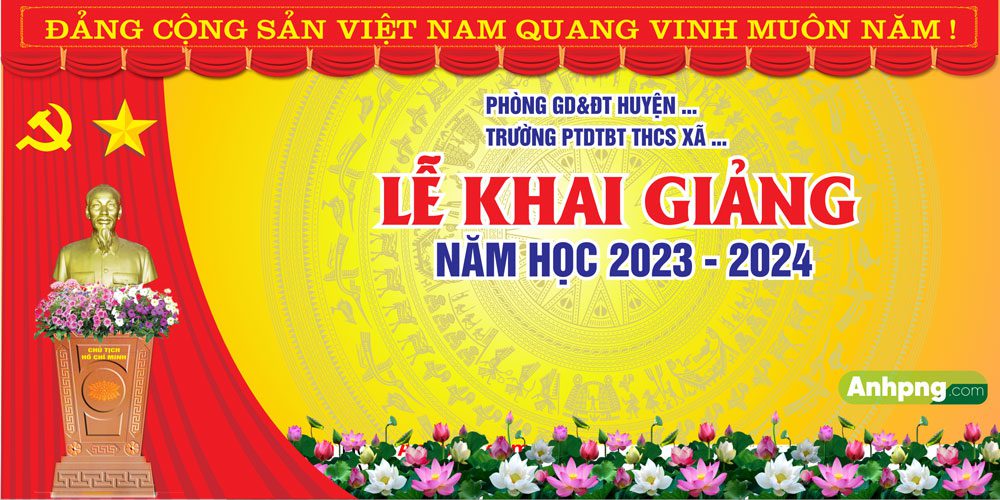 Top 10+ mẫu backdrop khai giảng đẹp mở màn năm học mới Mẫu backdrop đẹp sẽ giúp tô điểm thêm cho buổi lễ khai giảng năm học