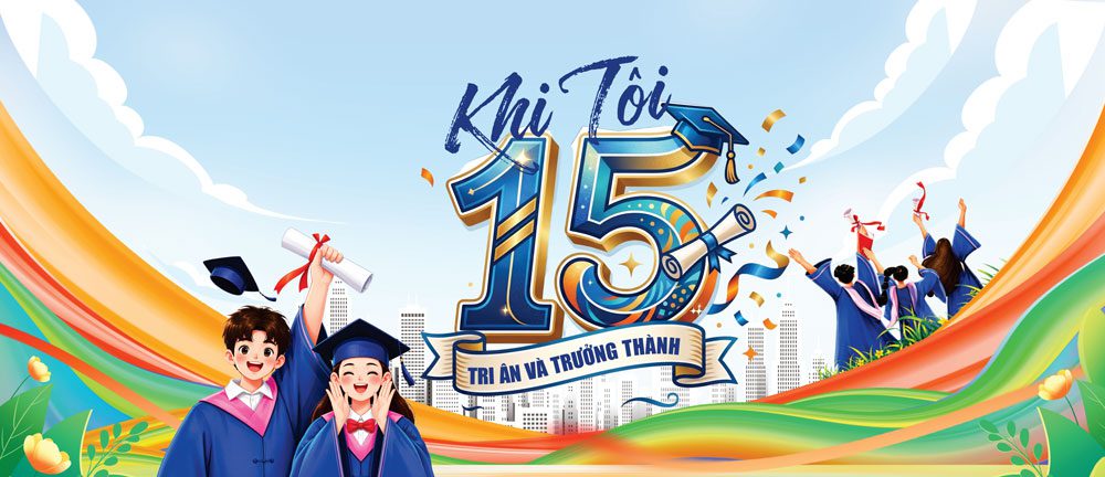 Top 10+ mẫu backdrop kỷ yếu, kỷ niệm ngày ra trường đẹp Mẫu backdrop kỷ yếu 10