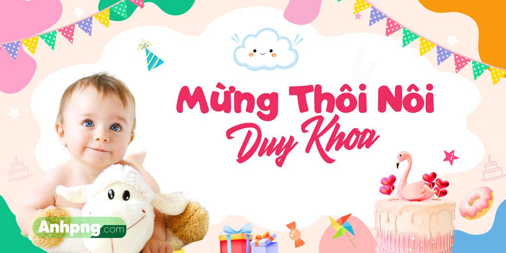 Top 10+ mẫu backdrop sinh nhật dành cho bé trai, bé gái đẹp