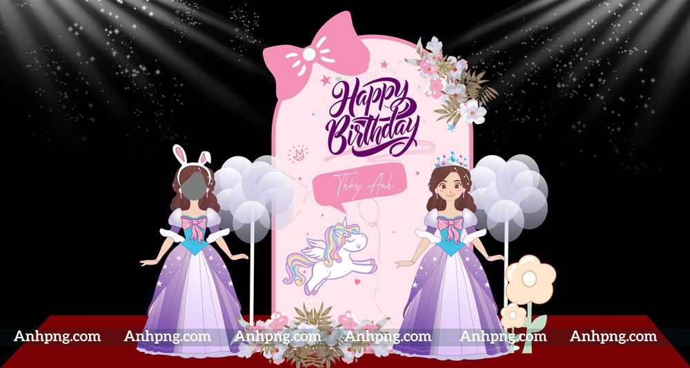 Top 10+ mẫu backdrop sinh nhật dành cho bé trai, bé gái đẹp Mẫu backdrop sinh nhật bé 03