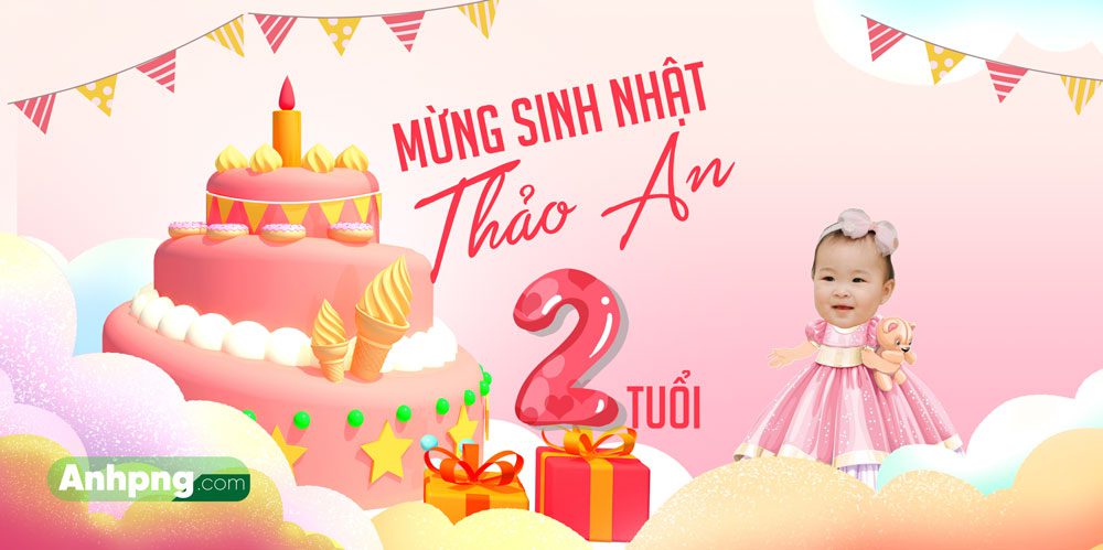 Top 10+ mẫu backdrop sinh nhật dành cho bé trai, bé gái đẹp Mẫu backdrop sinh nhật bé 12