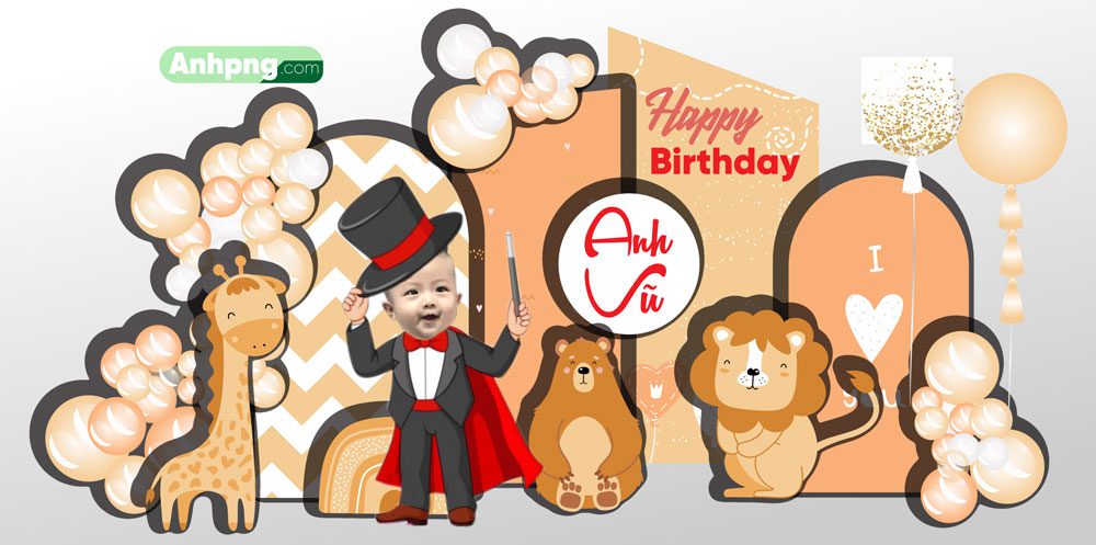 Top 10+ mẫu backdrop sinh nhật dành cho bé trai, bé gái đẹp Mẫu backdrop sinh nhật bé 13