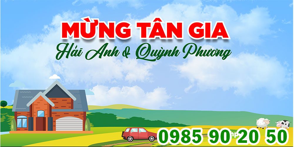 Top 10+ mẫu backdrop tân gia đẹp mừng gia chủ có nhà mới