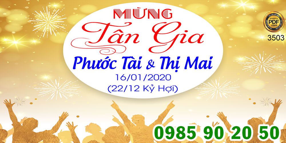 Top 10+ mẫu backdrop tân gia đẹp mừng gia chủ có nhà mới Mẫu backdrop tân gia 07