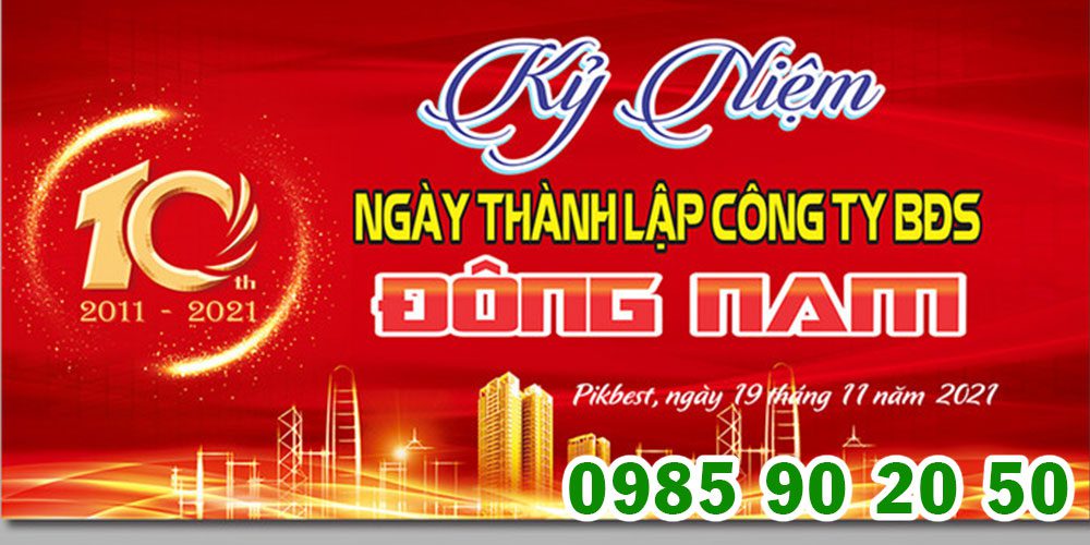 Mẫu backdrop kỷ niệm ngày thành lập công ty 03