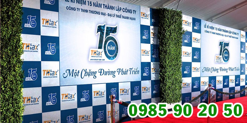 Mẫu backdrop kỷ niệm ngày thành lập công ty 04