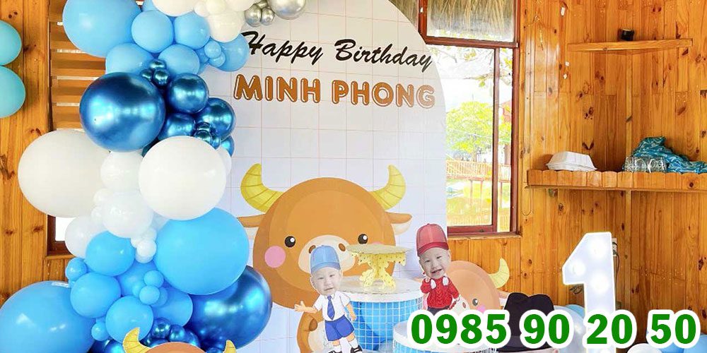 Mẫu backdrop thôi nôi bé 10