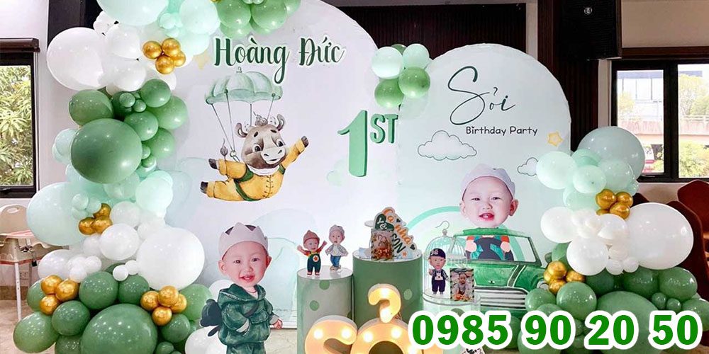 Mẫu backdrop thôi nôi bé 16